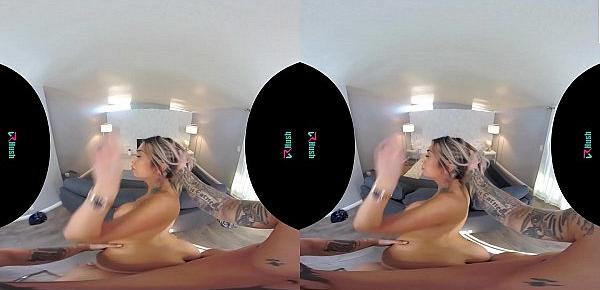  VRHUSH Big tit Kat Dior pounded hard in virtual reality